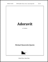 Adoravit SATB/SATB choral sheet music cover